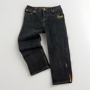 Coogi Denim Jeans‎ Girl’s Size 16 Capri Black Wash Hip-Hop City Life Streetwear
